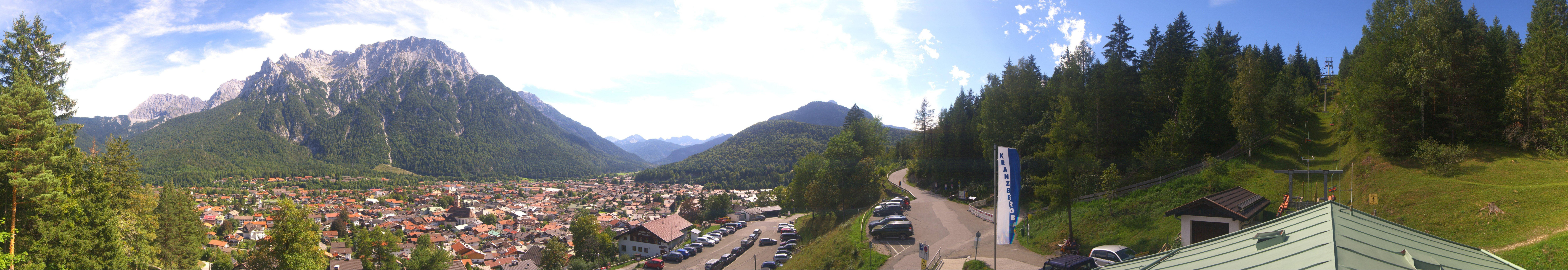 Archived image Webcam Mittenwald Panoramic view