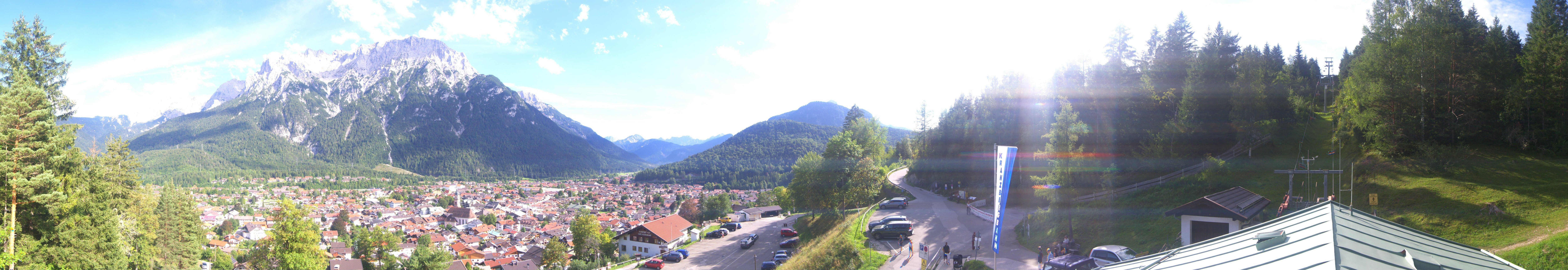 Archived image Webcam Mittenwald Panoramic view