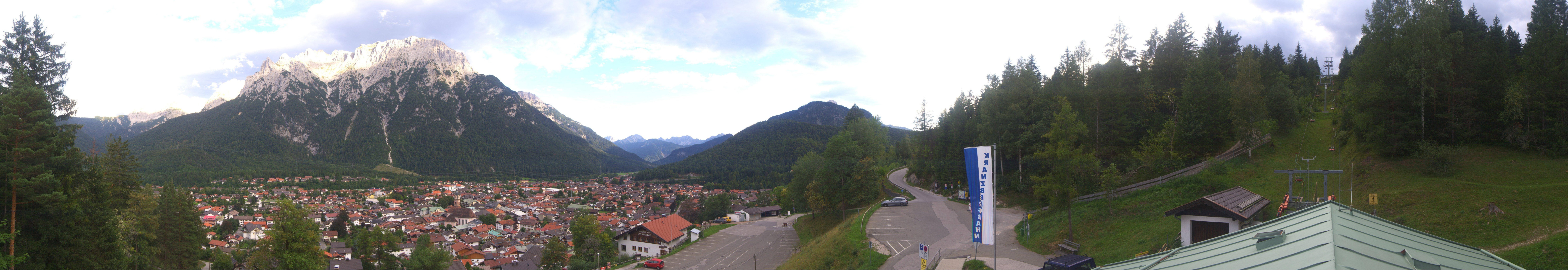 Archiv Foto Webcam Mittenwald Panoramablick