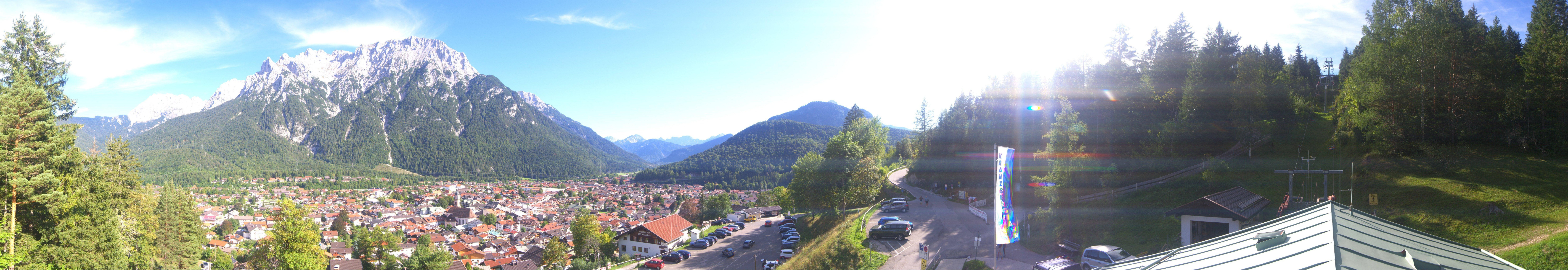 Archiv Foto Webcam Mittenwald Panoramablick