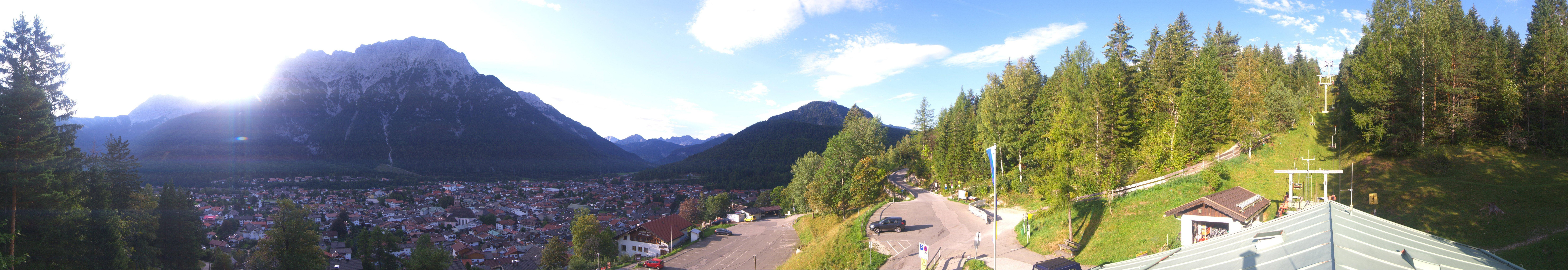 Archiv Foto Webcam Mittenwald Panoramablick