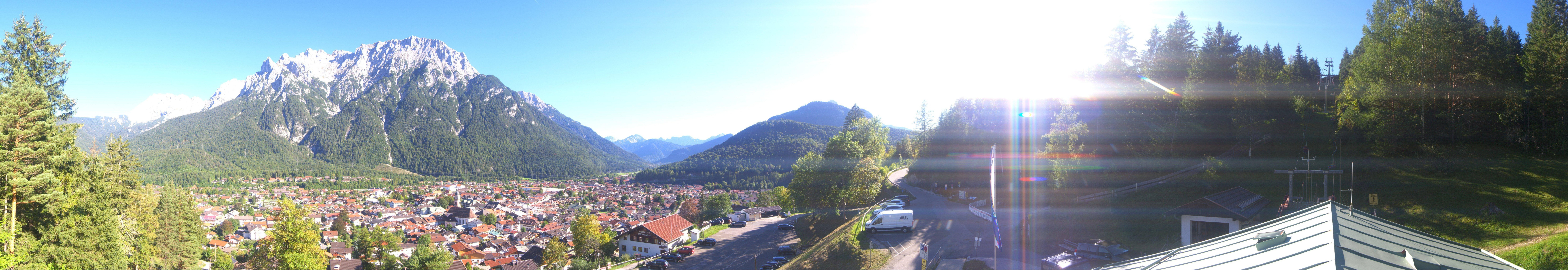 Archived image Webcam Mittenwald Panoramic view