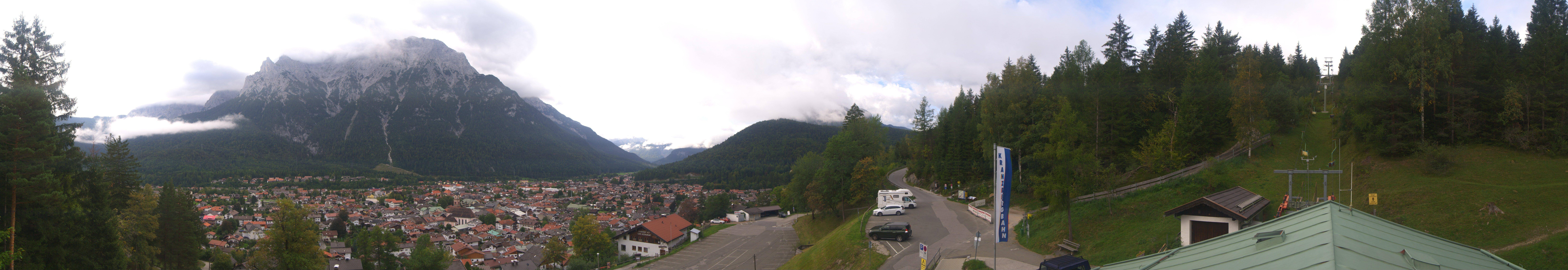 Archiv Foto Webcam Mittenwald Panoramablick