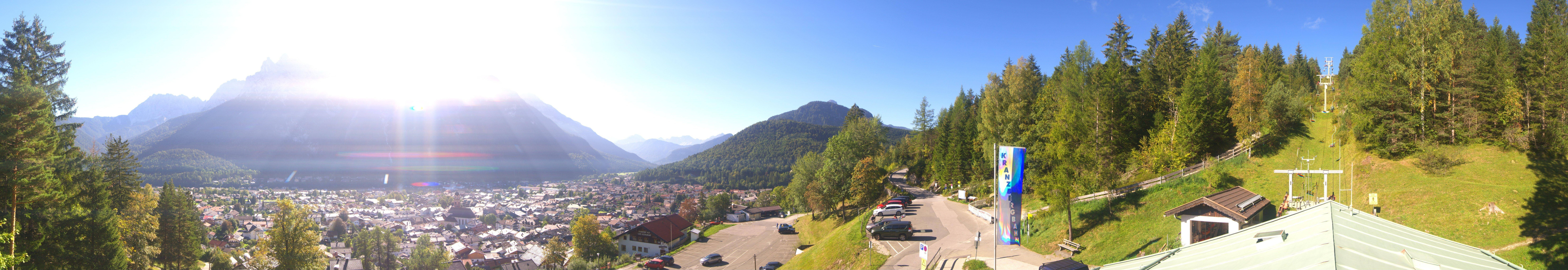 Archived image Webcam Mittenwald Panoramic view