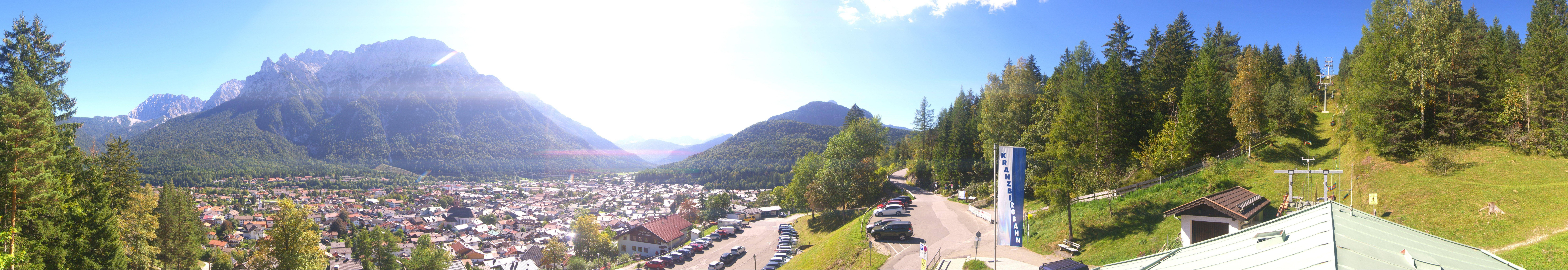 Archived image Webcam Mittenwald Panoramic view