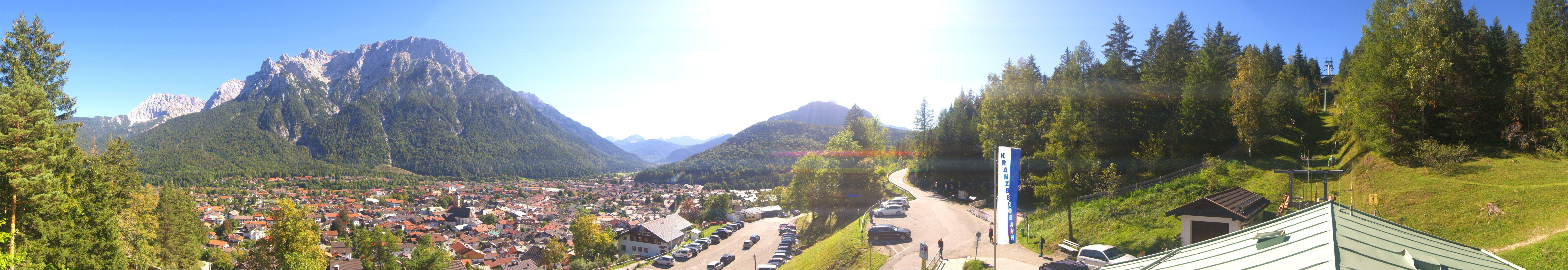Archiv Foto Webcam Mittenwald Panoramablick
