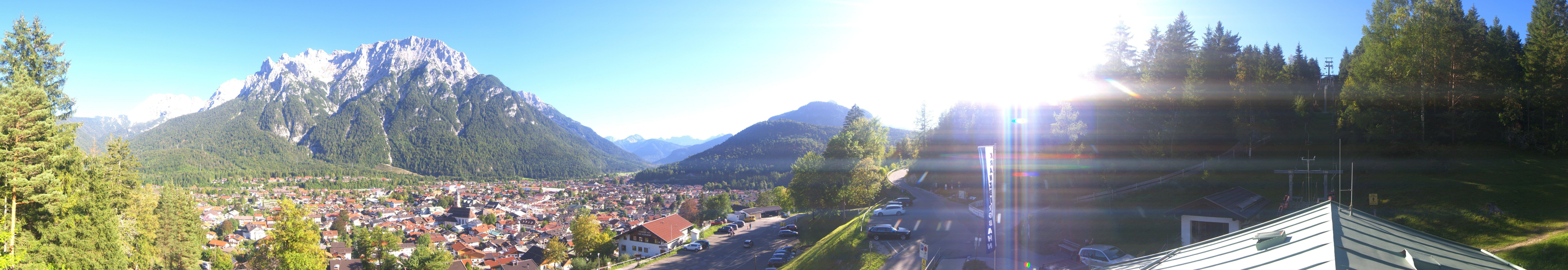 Archiv Foto Webcam Mittenwald Panoramablick