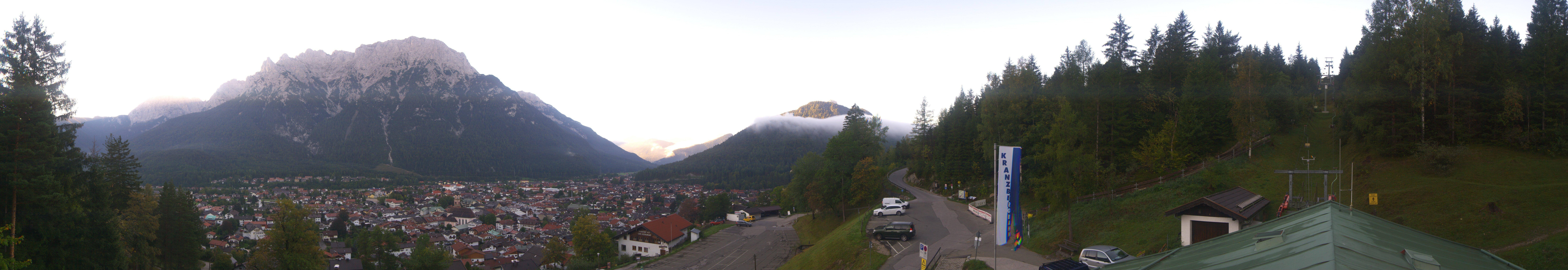 Archived image Webcam Mittenwald Panoramic view