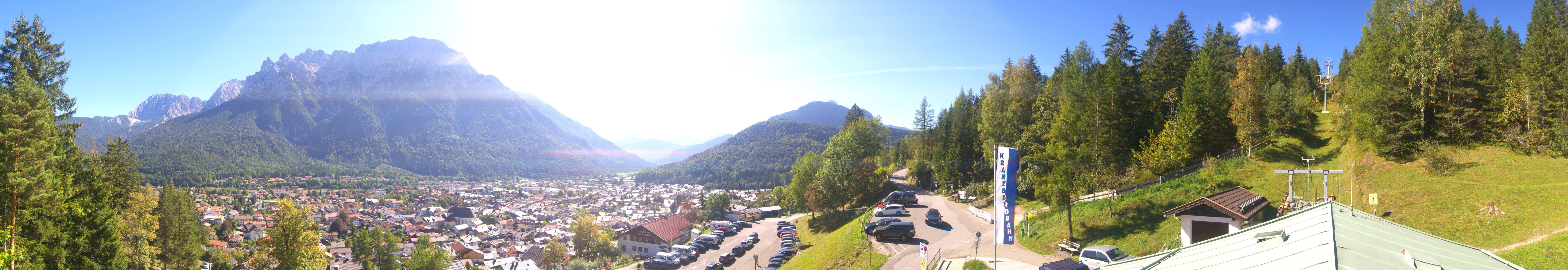 Archived image Webcam Mittenwald Panoramic view