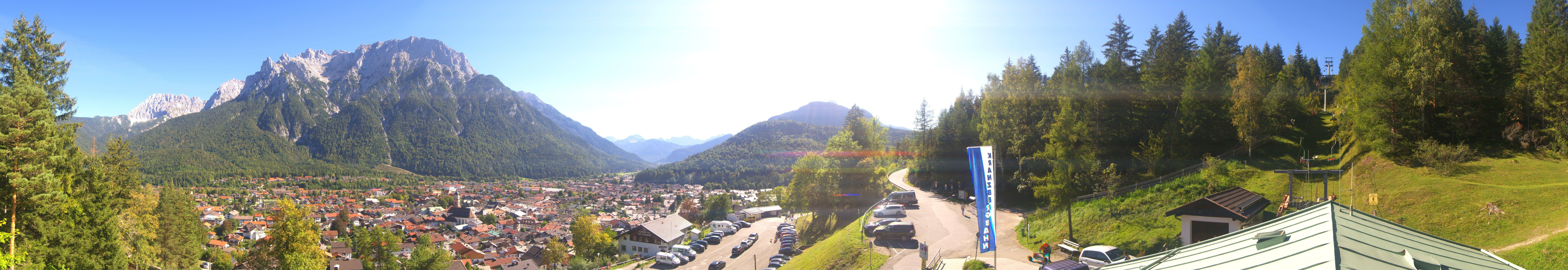 Archived image Webcam Mittenwald Panoramic view