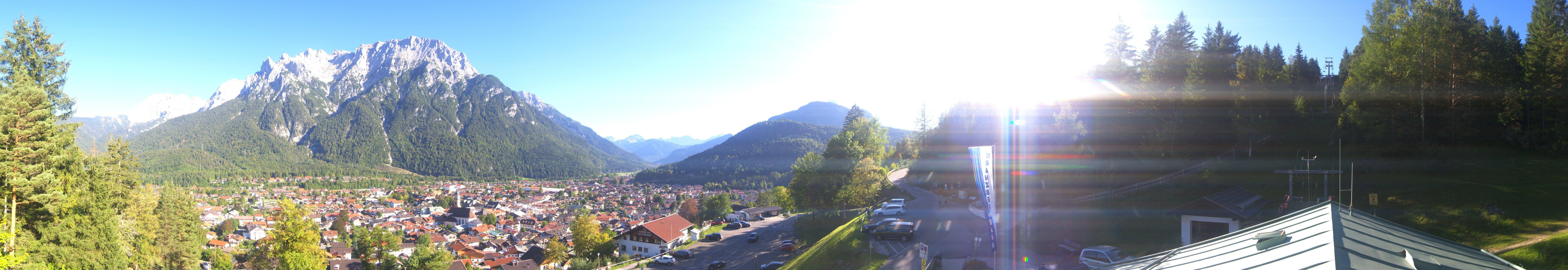 Archived image Webcam Mittenwald Panoramic view