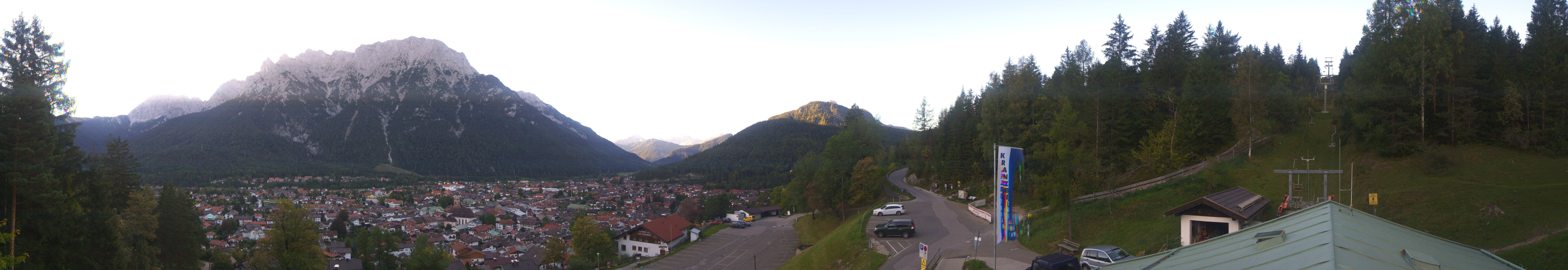 Archiv Foto Webcam Mittenwald Panoramablick