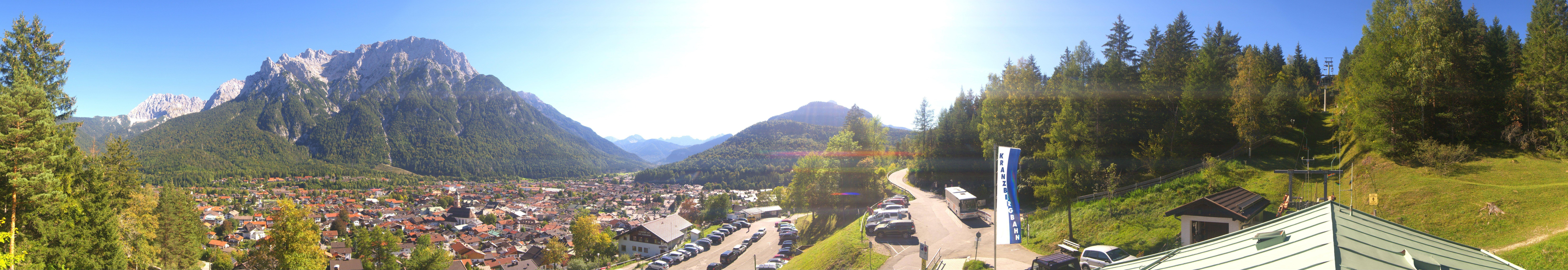 Archiv Foto Webcam Mittenwald Panoramablick