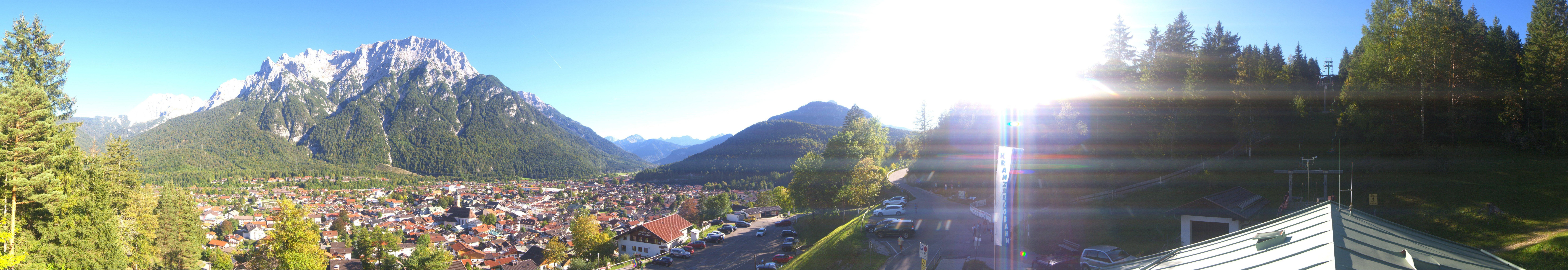 Archiv Foto Webcam Mittenwald Panoramablick