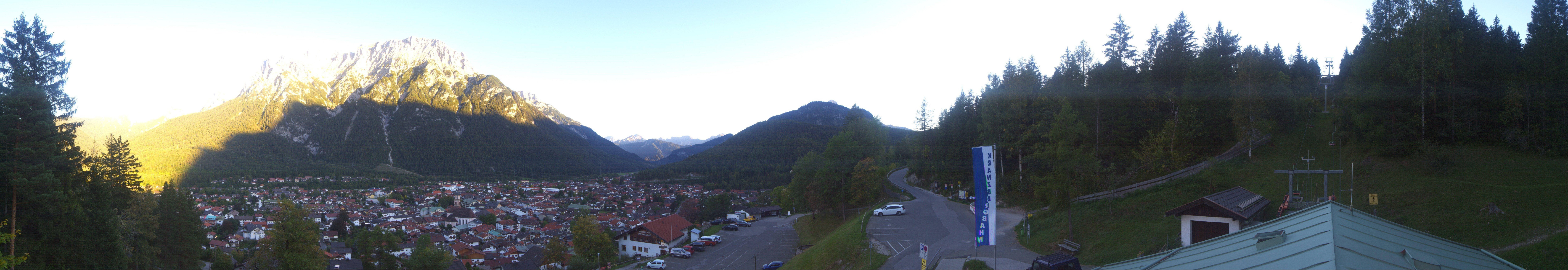 Archiv Foto Webcam Mittenwald Panoramablick