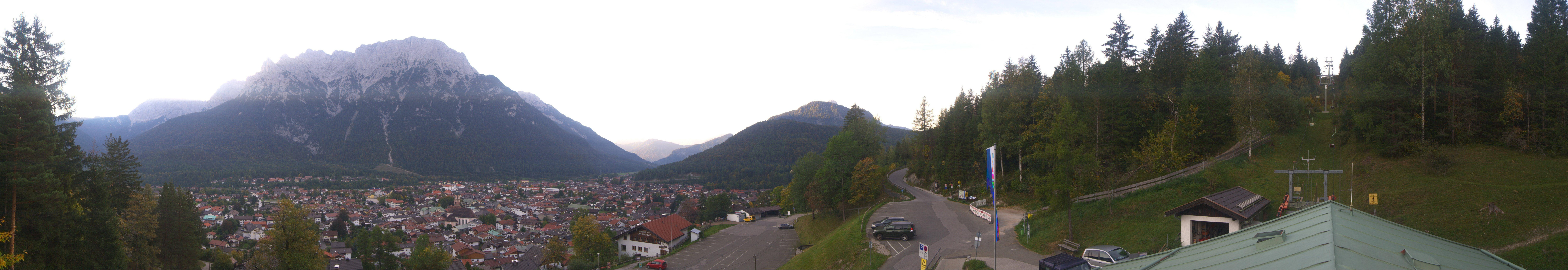 Archiv Foto Webcam Mittenwald Panoramablick