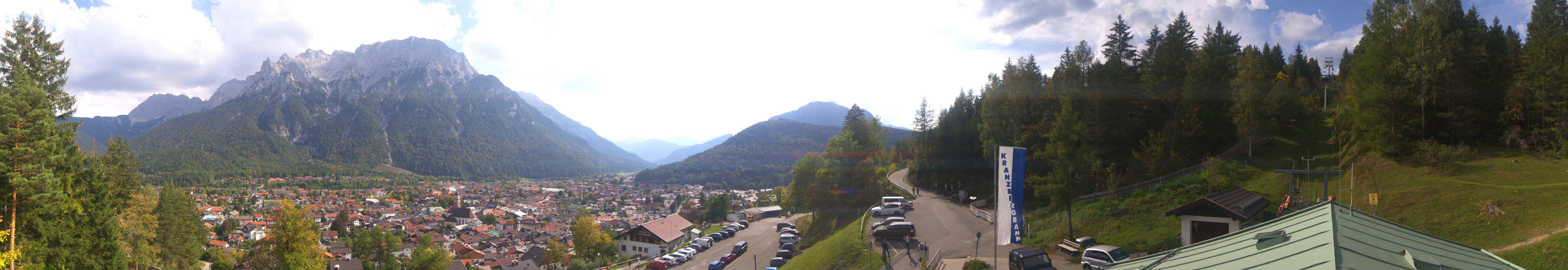 Archiv Foto Webcam Mittenwald Panoramablick
