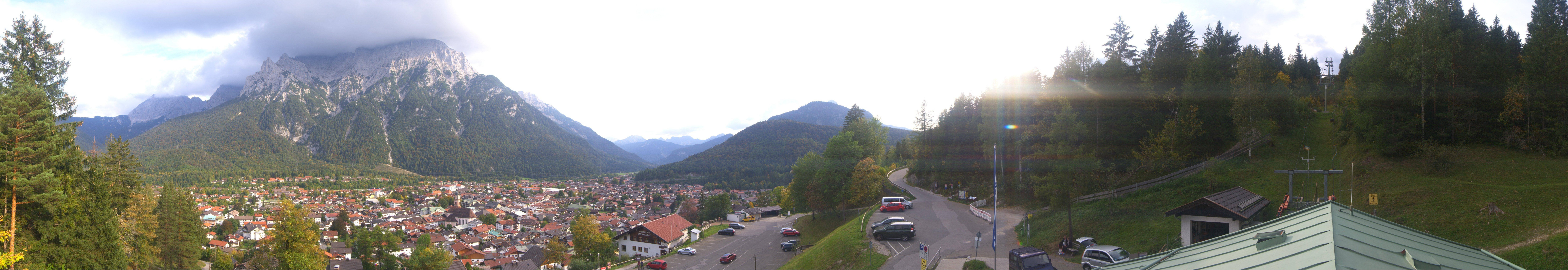Archiv Foto Webcam Mittenwald Panoramablick