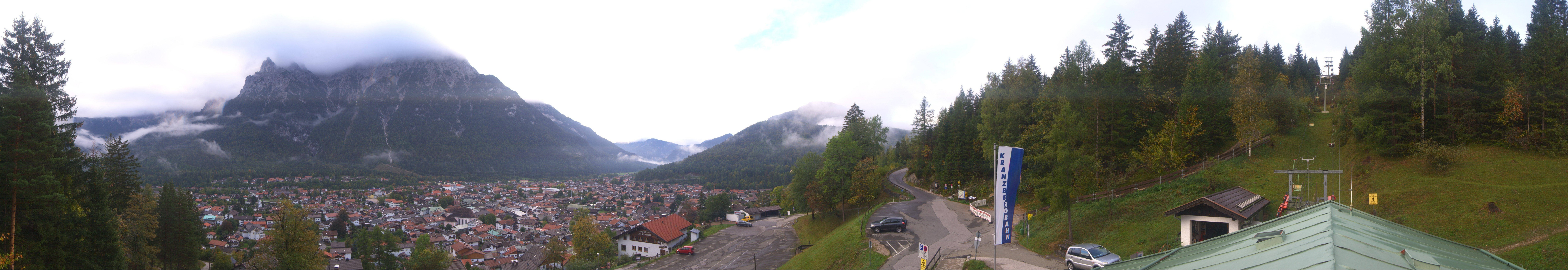Archiv Foto Webcam Mittenwald Panoramablick