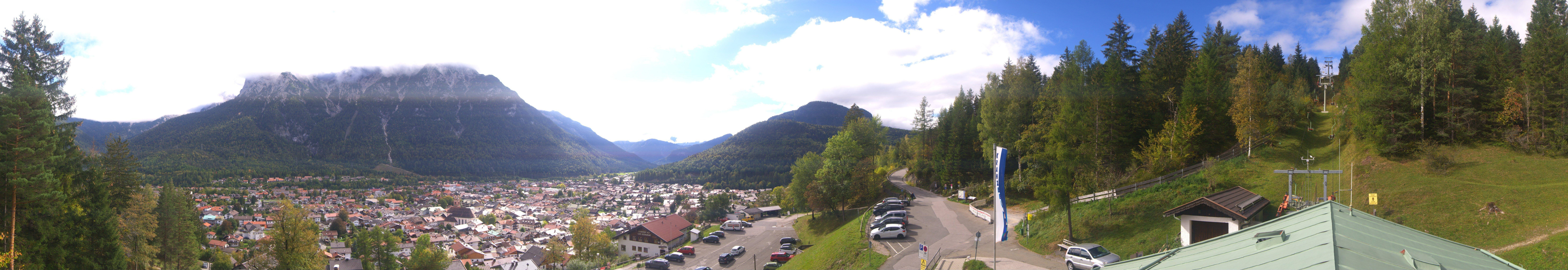 Archiv Foto Webcam Mittenwald Panoramablick