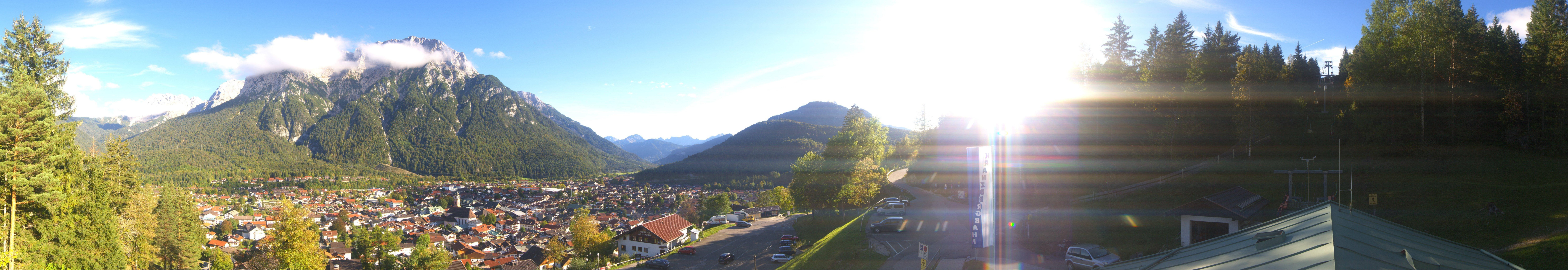Archiv Foto Webcam Mittenwald Panoramablick