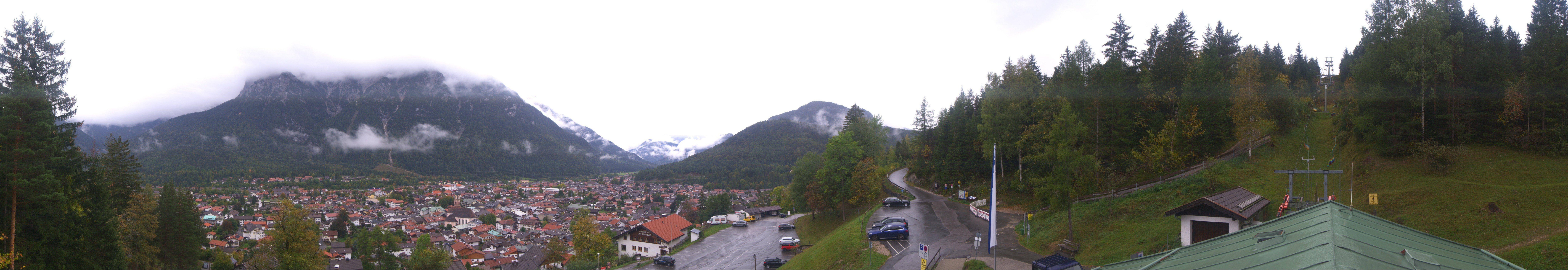 Archived image Webcam Mittenwald Panoramic view