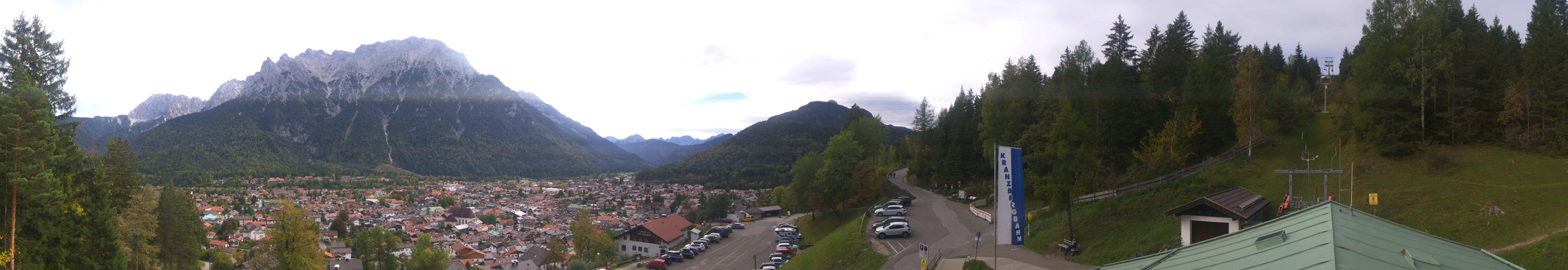 Archiv Foto Webcam Mittenwald Panoramablick