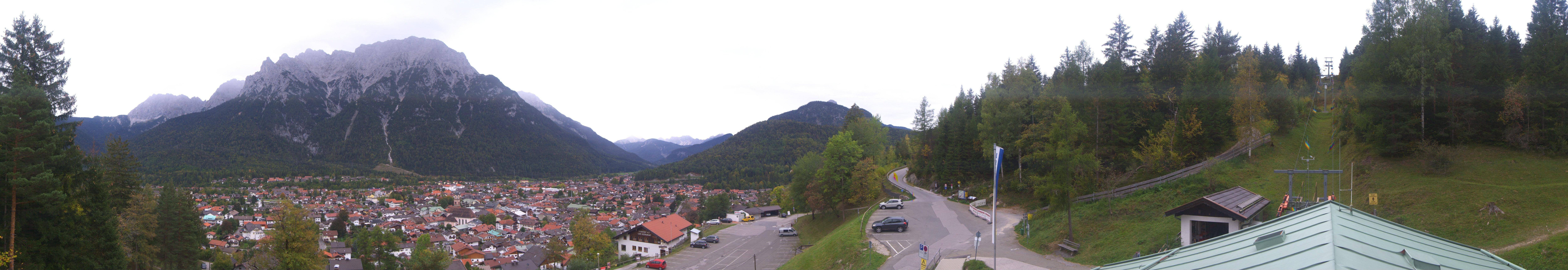 Archiv Foto Webcam Mittenwald Panoramablick