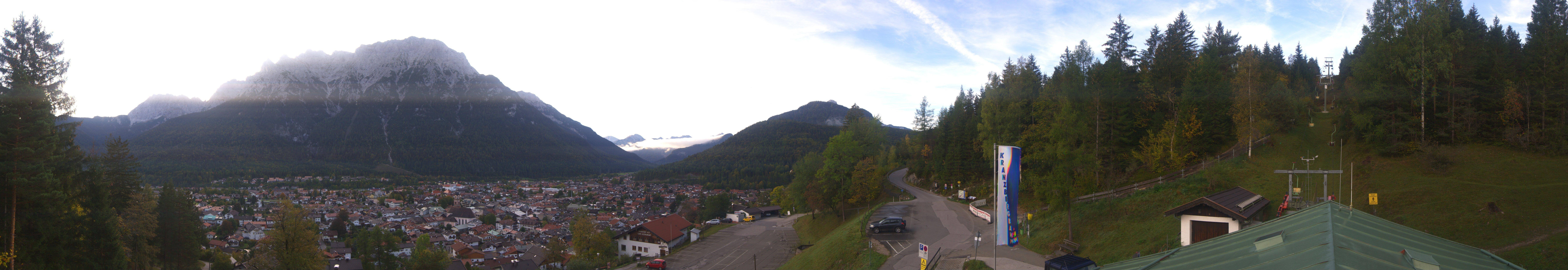 Archived image Webcam Mittenwald Panoramic view