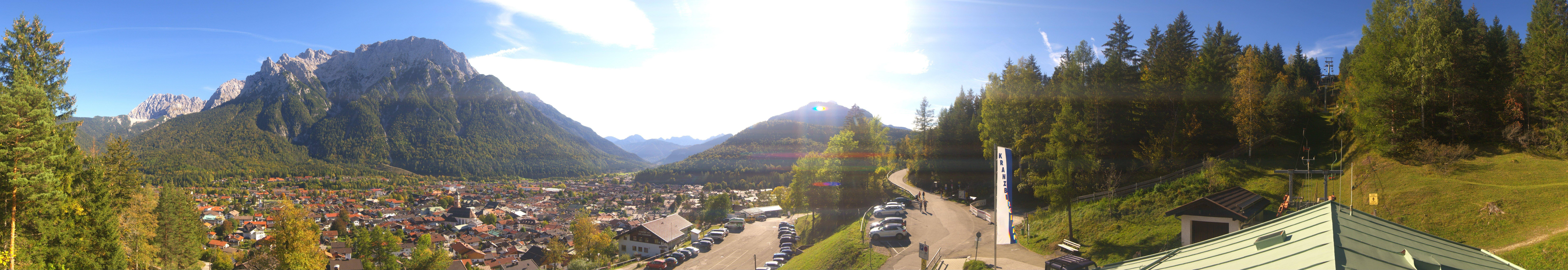Archived image Webcam Mittenwald Panoramic view