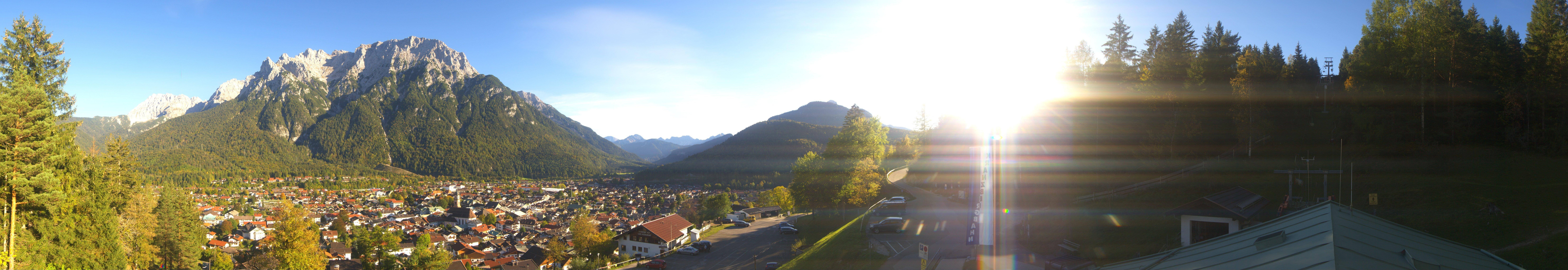 Archived image Webcam Mittenwald Panoramic view