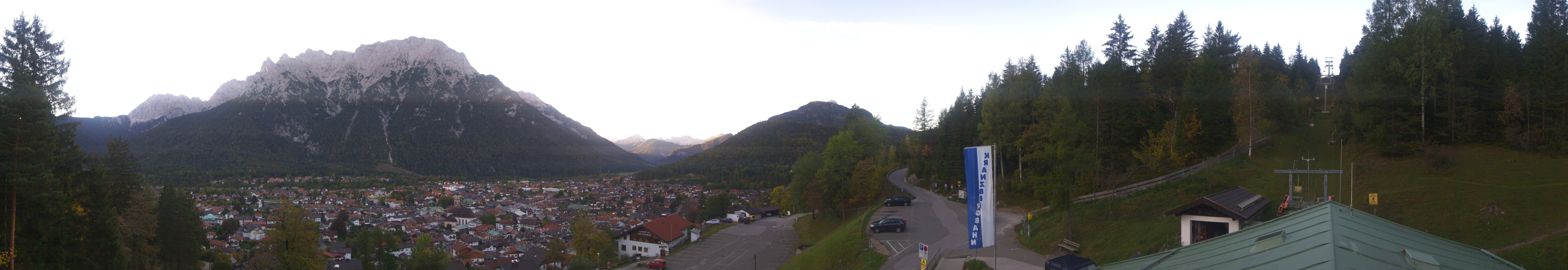 Archiv Foto Webcam Mittenwald Panoramablick