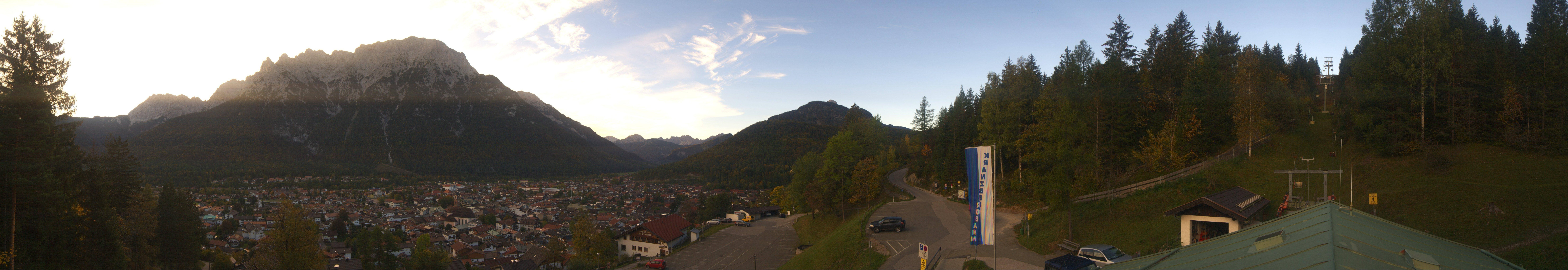 Archiv Foto Webcam Mittenwald Panoramablick