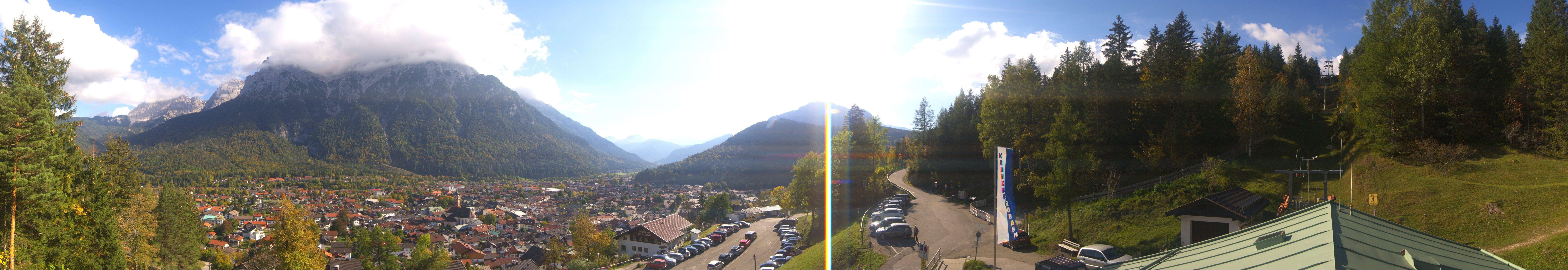 Archiv Foto Webcam Mittenwald Panoramablick
