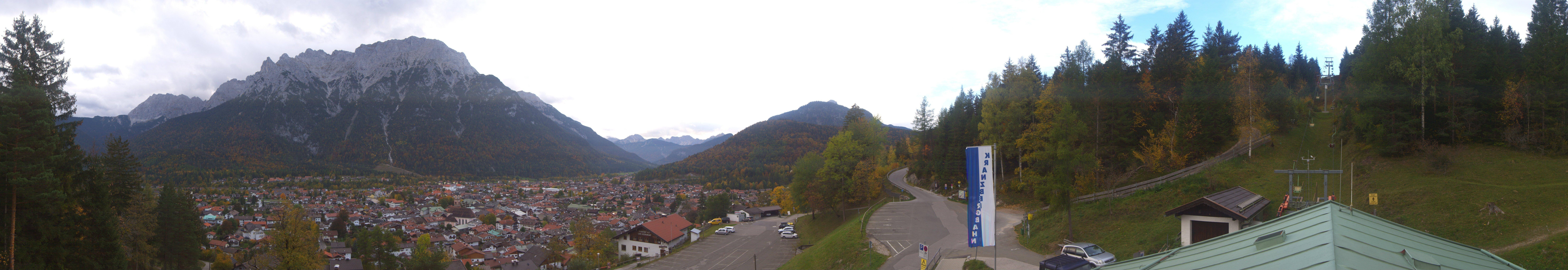 Archiv Foto Webcam Mittenwald Panoramablick