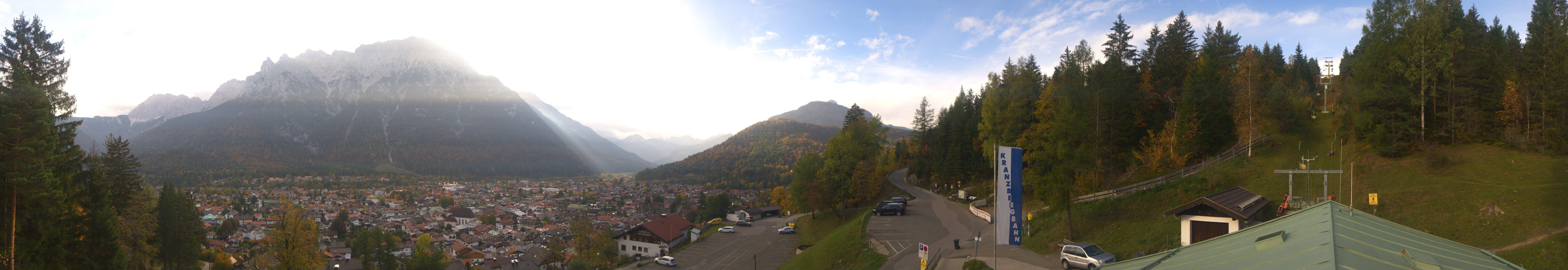Archiv Foto Webcam Mittenwald Panoramablick