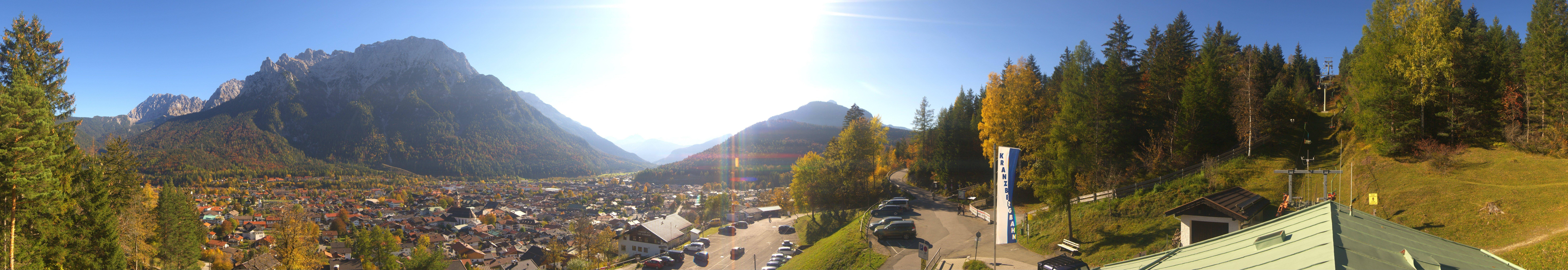 Archiv Foto Webcam Mittenwald Panoramablick