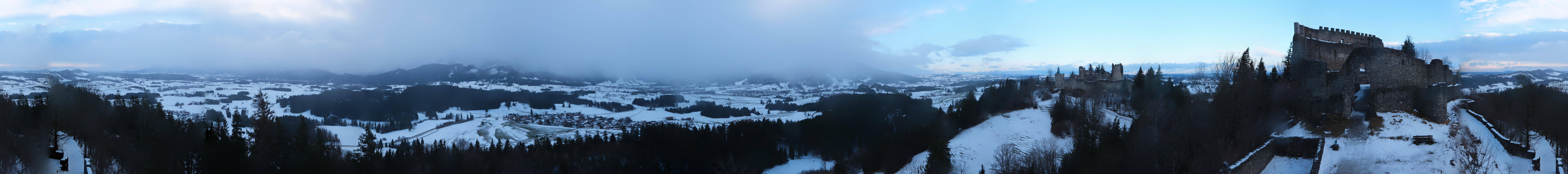 Archiv Foto Webcam Ausblick Burgruine Eisenberg