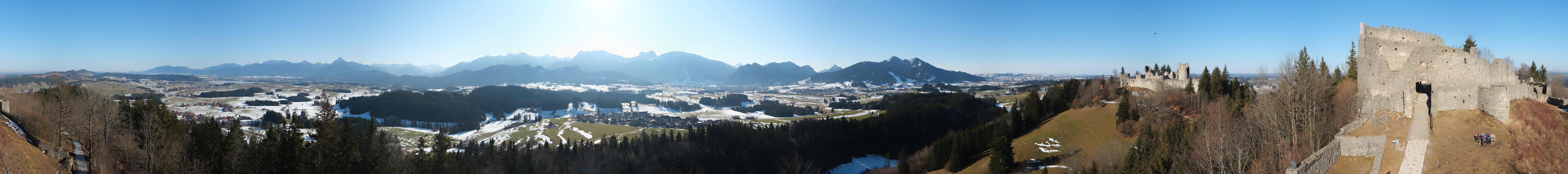 Archiv Foto Webcam Ausblick Burgruine Eisenberg