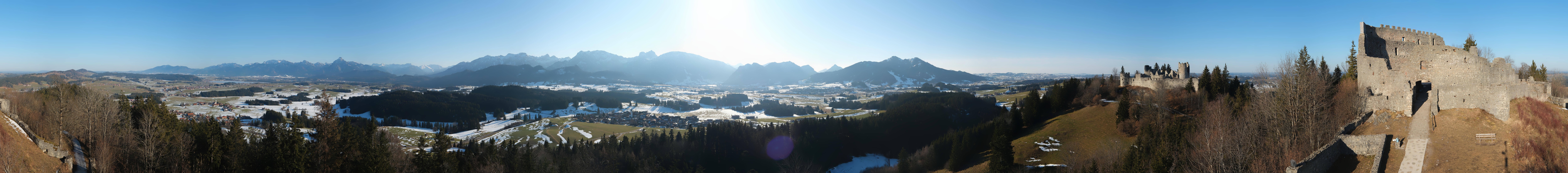 Archiv Foto Webcam Ausblick Burgruine Eisenberg
