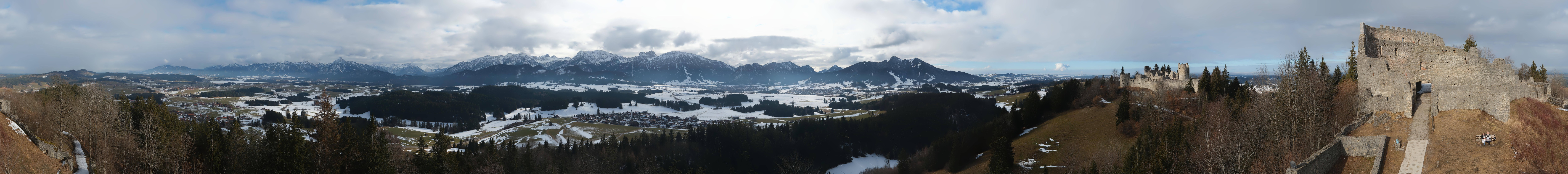 Archiv Foto Webcam Ausblick Burgruine Eisenberg