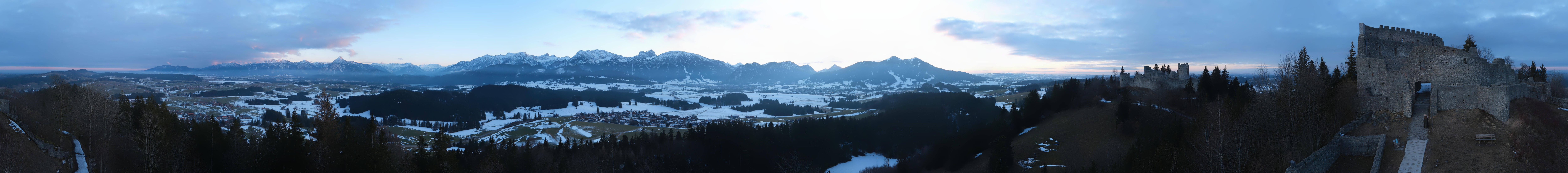 Archiv Foto Webcam Ausblick Burgruine Eisenberg