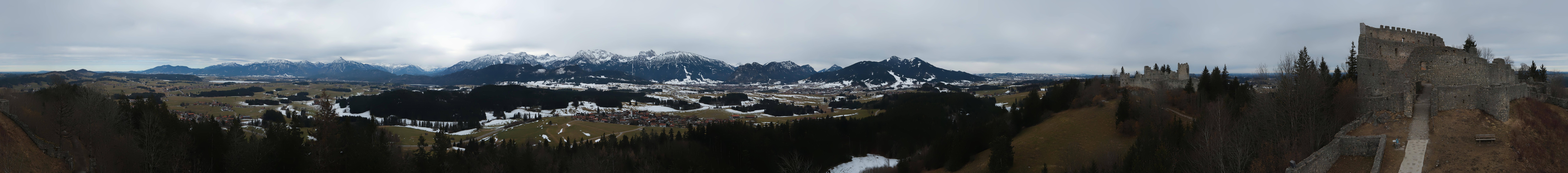 Archiv Foto Webcam Ausblick Burgruine Eisenberg
