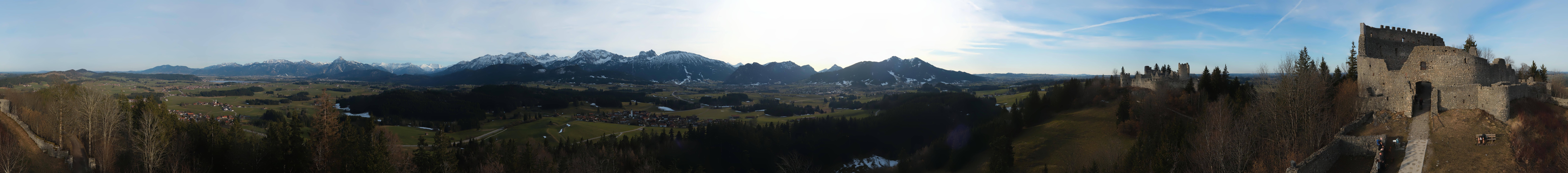 Archiv Foto Webcam Ausblick Burgruine Eisenberg