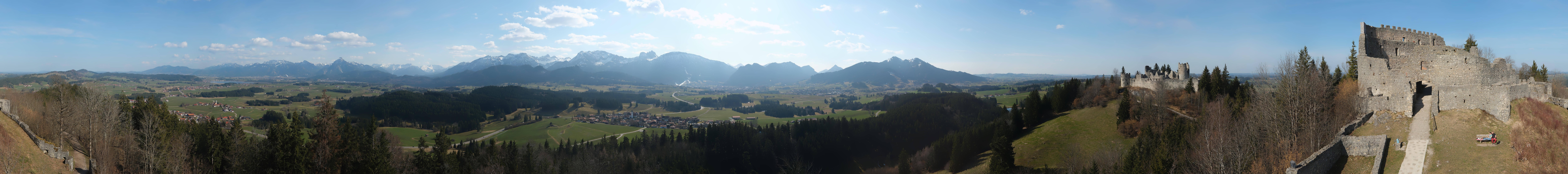 Archiv Foto Webcam Ausblick Burgruine Eisenberg