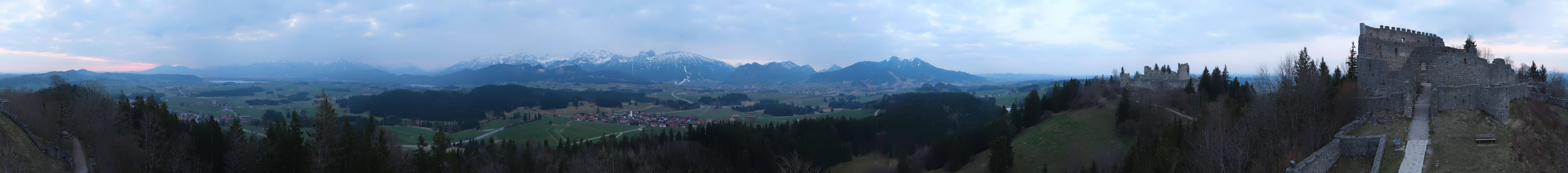 Archived image Webcam View Castle ruins Eisenberg