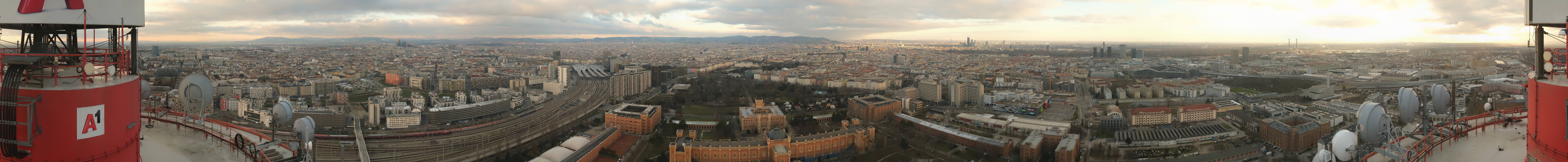 Archiv Foto Webcam Wien - Stadtpanorama