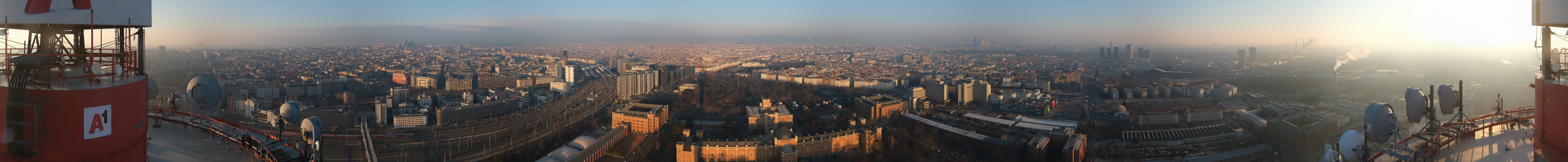 Archiv Foto Webcam Wien - Stadtpanorama