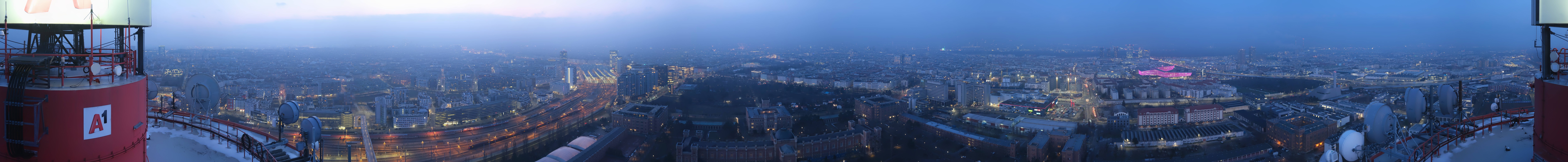 Archiv Foto Webcam Wien - Stadtpanorama