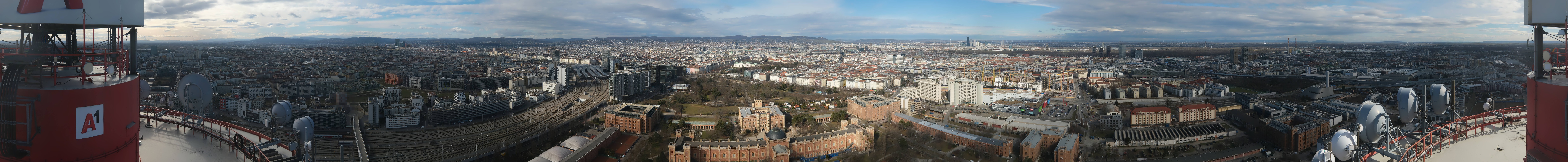 Archiv Foto Webcam Wien - Stadtpanorama